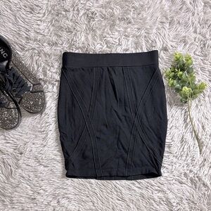 Bebe Black bandage bodycon Mini Skirt size xs